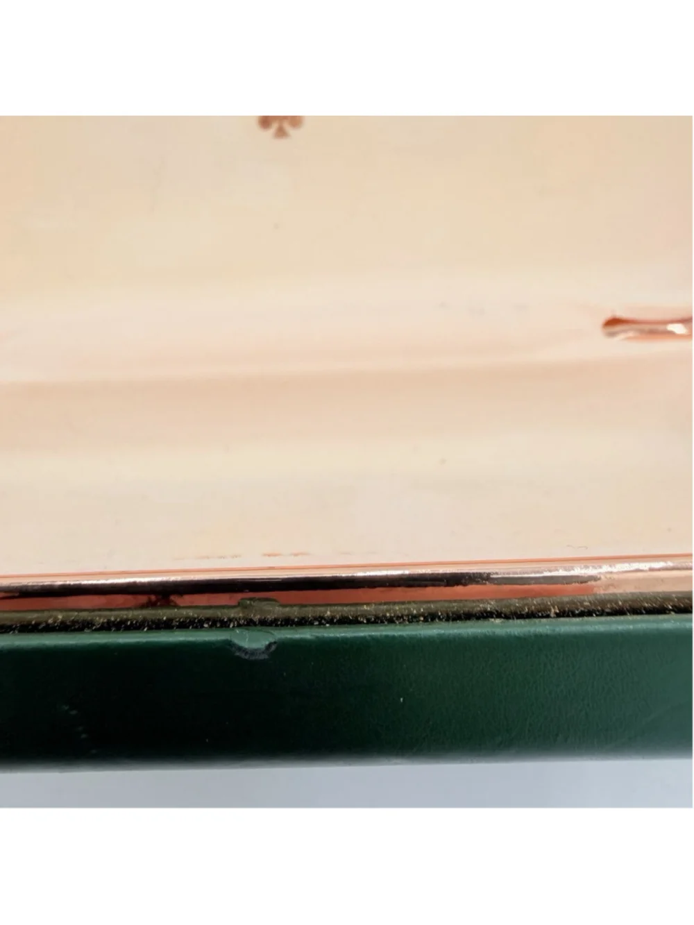 KATE SPADE HARD LARGE PINK GREEN CLAMSHELL CASE EYEGLASSES